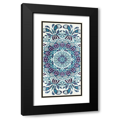 WaterLust Black Modern Wood Framed Art Print with Double Matting by Grey, Jace
