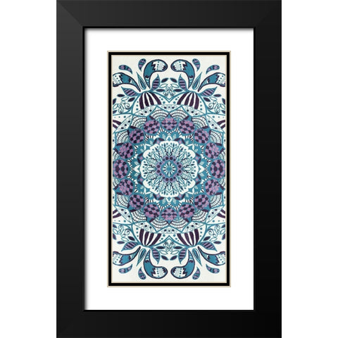 WaterLust Black Modern Wood Framed Art Print with Double Matting by Grey, Jace
