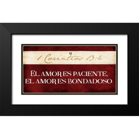 Corintios Black Modern Wood Framed Art Print with Double Matting by Grey, Jace