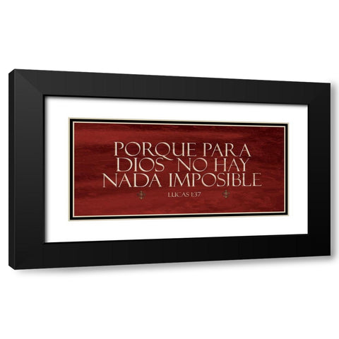 Lucas Porque Red Black Modern Wood Framed Art Print with Double Matting by Grey, Jace