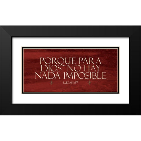 Lucas Porque Red Black Modern Wood Framed Art Print with Double Matting by Grey, Jace