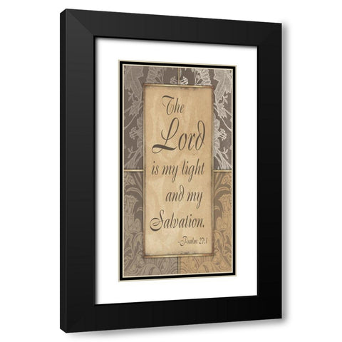 Lord Salvation Black Modern Wood Framed Art Print with Double Matting by Grey, Jace