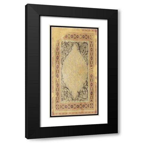 Desert Carpet Black Modern Wood Framed Art Print with Double Matting by Grey, Jace