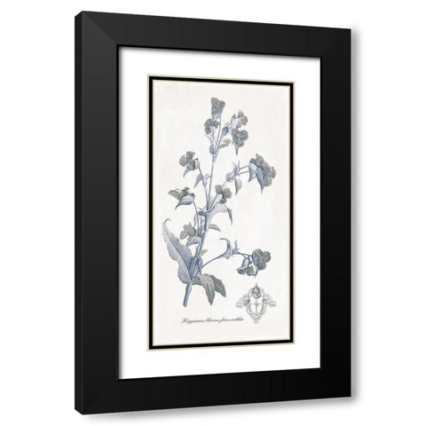 Happiness Blooms Black Modern Wood Framed Art Print with Double Matting by Grey, Jace