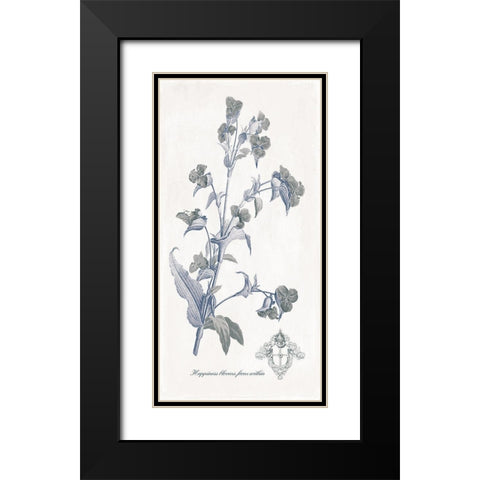 Happiness Blooms Black Modern Wood Framed Art Print with Double Matting by Grey, Jace