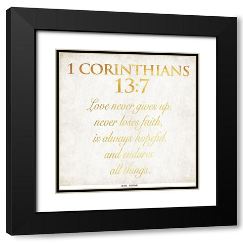 Corinthians Black Modern Wood Framed Art Print with Double Matting by Grey, Jace