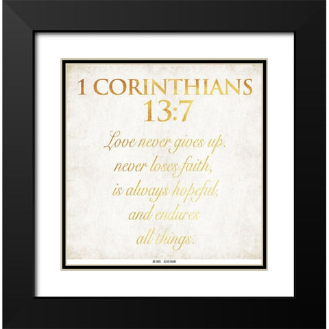 Corinthians Black Modern Wood Framed Art Print with Double Matting by Grey, Jace