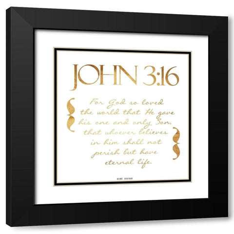 So Loved Black Modern Wood Framed Art Print with Double Matting by Grey, Jace