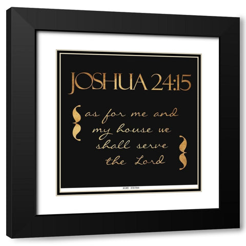 Shall Serve Black Modern Wood Framed Art Print with Double Matting by Grey, Jace