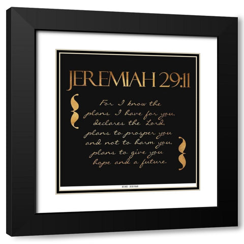 For I Know Black Modern Wood Framed Art Print with Double Matting by Grey, Jace