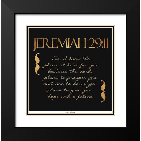 For I Know Black Modern Wood Framed Art Print with Double Matting by Grey, Jace