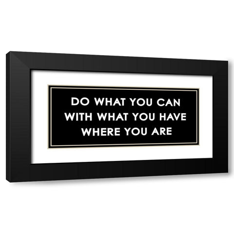 Where You Are Black Modern Wood Framed Art Print with Double Matting by Grey, Jace