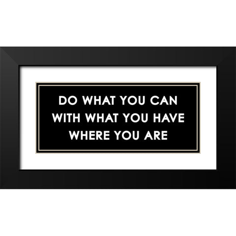 Where You Are Black Modern Wood Framed Art Print with Double Matting by Grey, Jace