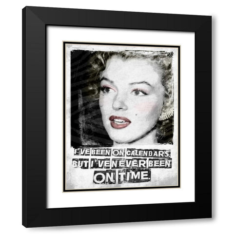 Monroe 2 Black Modern Wood Framed Art Print with Double Matting by Grey, Jace