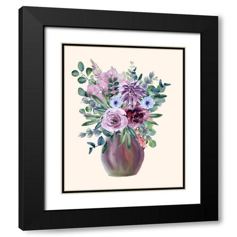 Night Of Romance 4 Black Modern Wood Framed Art Print with Double Matting by Keith, Jesse