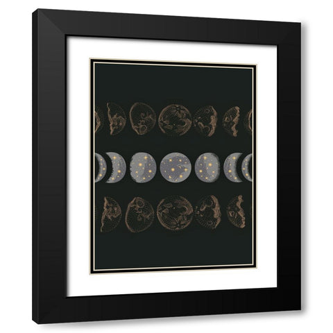 Green Gold Black Modern Wood Framed Art Print with Double Matting by Keith, Jesse