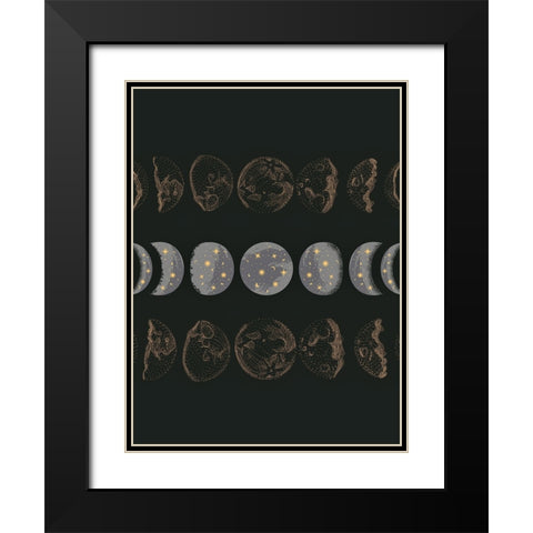 Green Gold Black Modern Wood Framed Art Print with Double Matting by Keith, Jesse