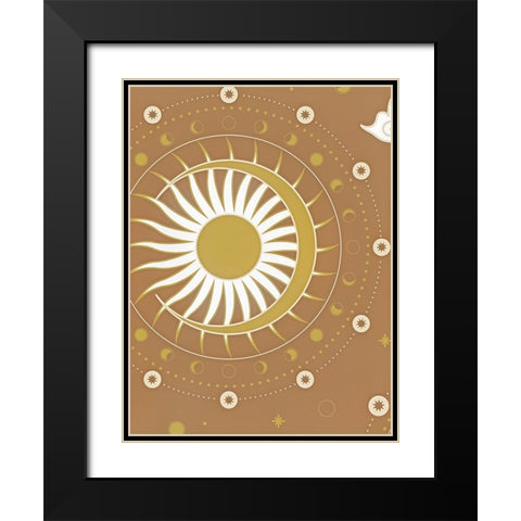 Sun Black Modern Wood Framed Art Print with Double Matting by Keith, Jesse