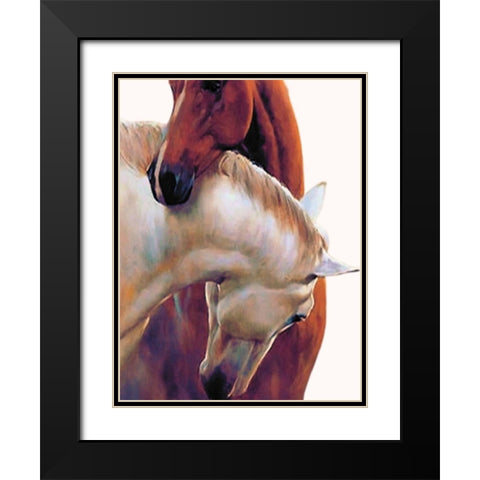 There For You Black Modern Wood Framed Art Print with Double Matting by Keith, Jesse
