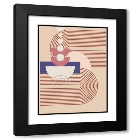 Hidden Between Orbit Black Modern Wood Framed Art Print with Double Matting by Keith, Jesse