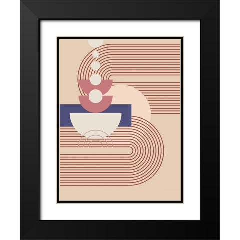 Hidden Between Orbit Black Modern Wood Framed Art Print with Double Matting by Keith, Jesse