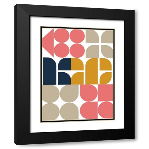 Middle Pop Black Modern Wood Framed Art Print with Double Matting by Keith, Jesse
