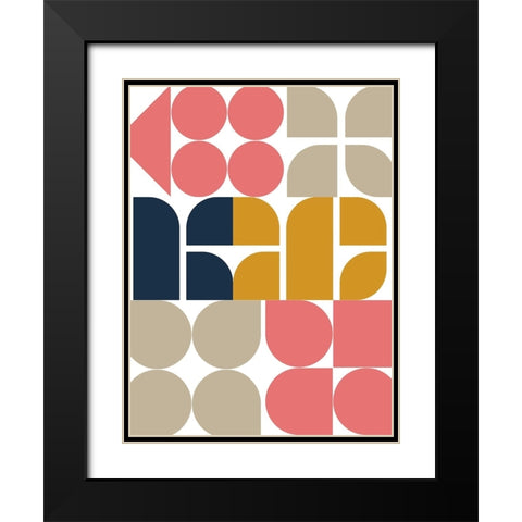 Middle Pop Black Modern Wood Framed Art Print with Double Matting by Keith, Jesse
