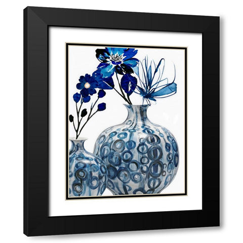 Plant Canvas 1 Black Modern Wood Framed Art Print with Double Matting by Keith, Jesse