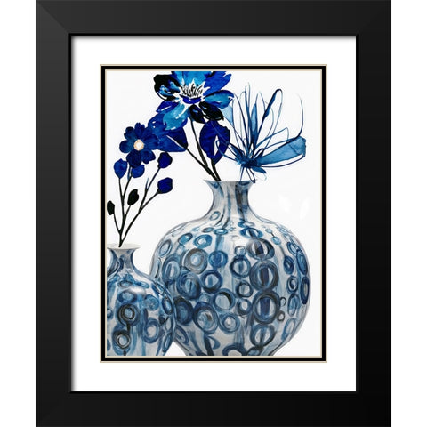 Plant Canvas 1 Black Modern Wood Framed Art Print with Double Matting by Keith, Jesse