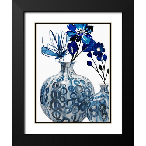 Plant Canvas 2 Black Modern Wood Framed Art Print with Double Matting by Keith, Jesse