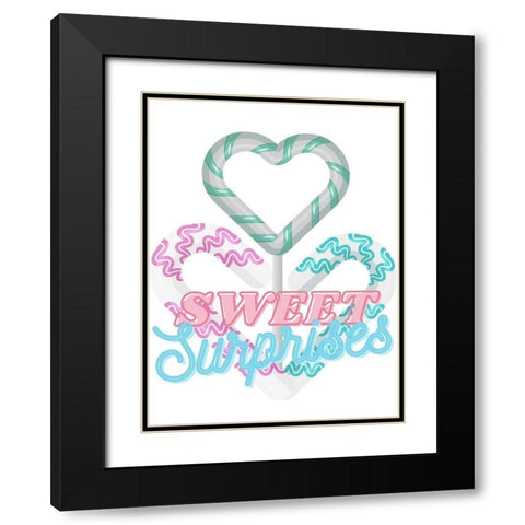 Sweet Surprises Black Modern Wood Framed Art Print with Double Matting by Keith, Jesse