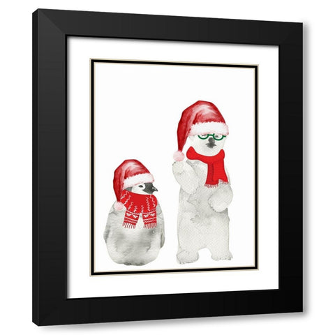 Unlikely Friends Black Modern Wood Framed Art Print with Double Matting by Keith, Jesse