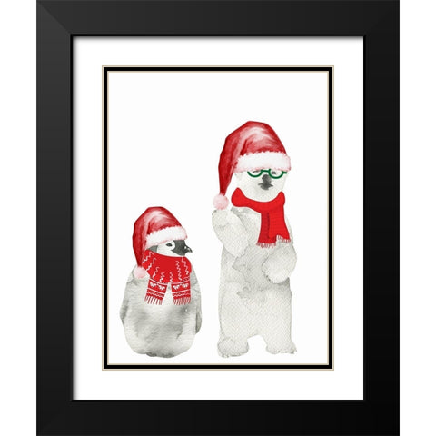 Unlikely Friends Black Modern Wood Framed Art Print with Double Matting by Keith, Jesse