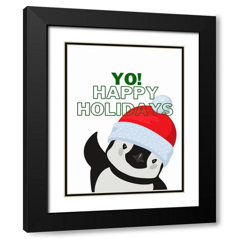 YO Black Modern Wood Framed Art Print with Double Matting by Keith, Jesse
