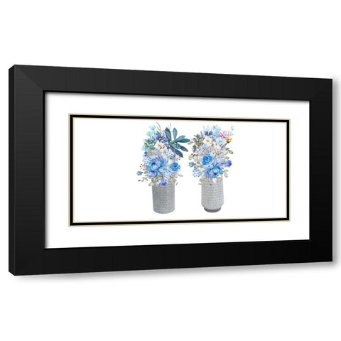 Flowers Of Infatuation Black Modern Wood Framed Art Print with Double Matting by Keith, Jesse