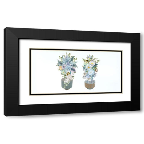 Spiritual Bloom 1 Black Modern Wood Framed Art Print with Double Matting by Keith, Jesse