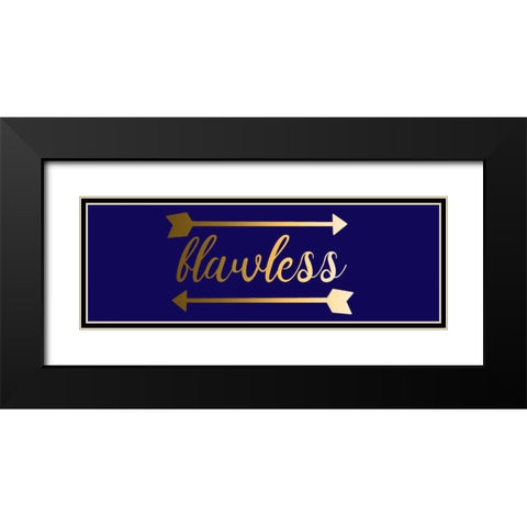 Flawless Black Modern Wood Framed Art Print with Double Matting by Matic,Jelena