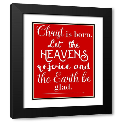 Heaven Black Modern Wood Framed Art Print with Double Matting by Matic, Jelena