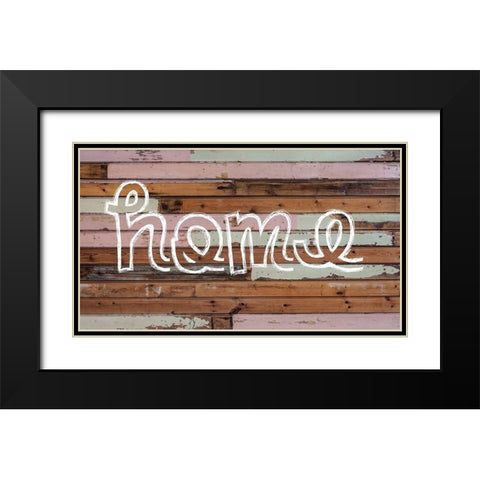 Home Barnwood Black Modern Wood Framed Art Print with Double Matting by Matic, Jelena