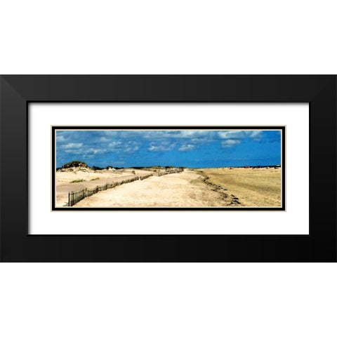 Endless Shoreline Black Modern Wood Framed Art Print with Double Matting by Pica, Jeff