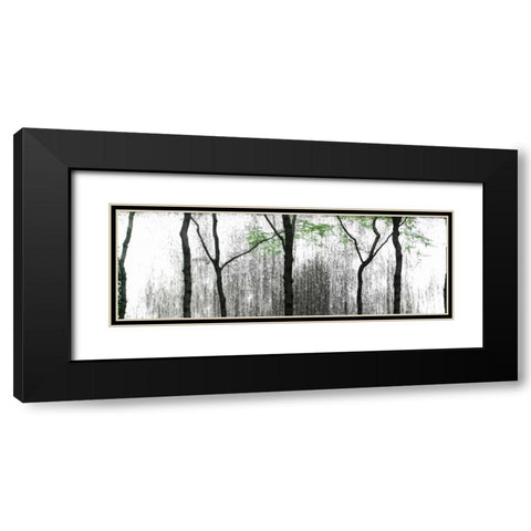 Midtown Waterfall Black Modern Wood Framed Art Print with Double Matting by Pica, Jeff