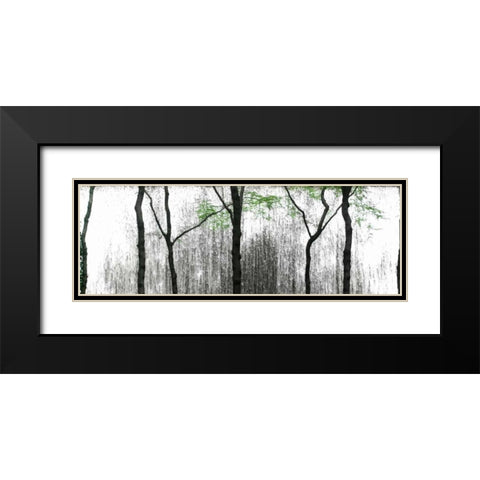Midtown Waterfall Black Modern Wood Framed Art Print with Double Matting by Pica, Jeff