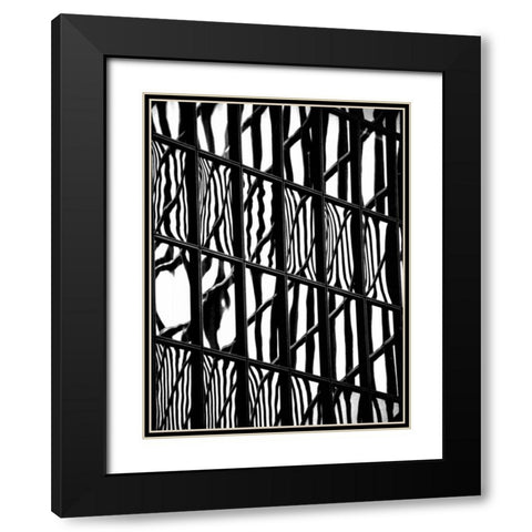 Reflectional Industry C Black Modern Wood Framed Art Print with Double Matting by Pica, Jeff