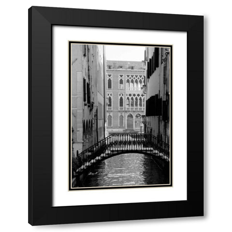 Cinque calli di Venezia 1 Black Modern Wood Framed Art Print with Double Matting by Grey, Jace