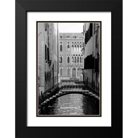 Cinque calli di Venezia 1 Black Modern Wood Framed Art Print with Double Matting by Grey, Jace