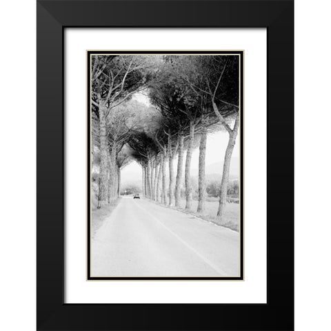 Italy 33 Black Modern Wood Framed Art Print with Double Matting by Grey, Jace