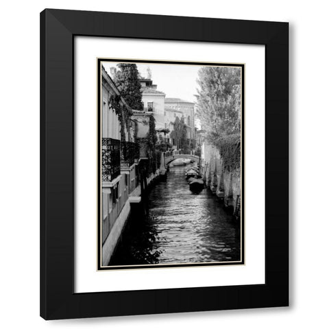 Cinque calli di Venezia 5 Black Modern Wood Framed Art Print with Double Matting by Grey, Jace