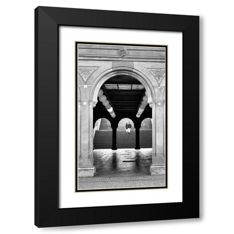 Central Park Diptych B Black Modern Wood Framed Art Print with Double Matting by Grey, Jace