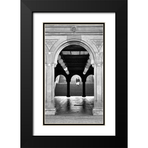 Central Park Diptych B Black Modern Wood Framed Art Print with Double Matting by Grey, Jace