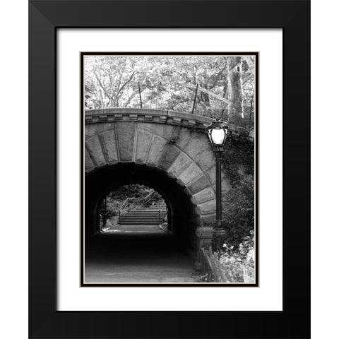 Under The Bridge Black Modern Wood Framed Art Print with Double Matting by Pica, Jeff